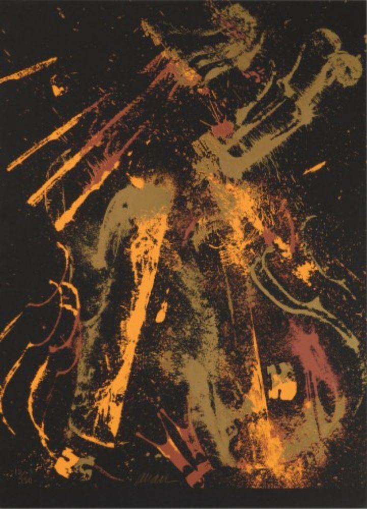 Siebdruck Arman - Romanticism in Gold