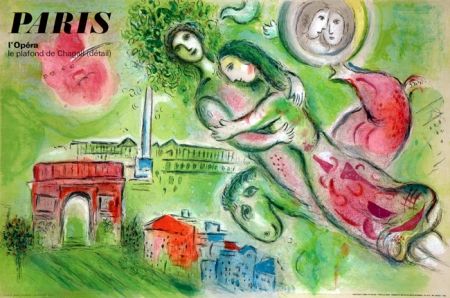 Lithographie Chagall - Roméo et Juliette