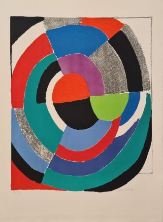 Lithographie Delaunay - Rose des vents 
