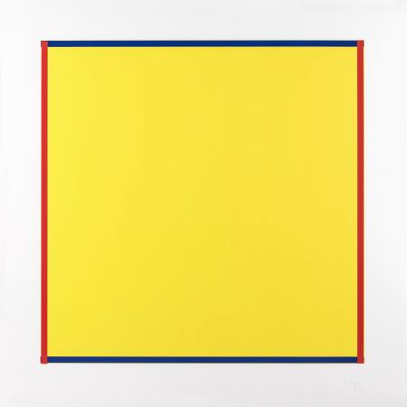 Siebdruck Knoebel - Rot, Gelb, Weiss, Blau 06