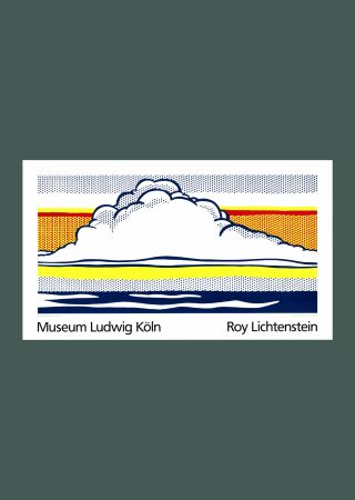Siebdruck Lichtenstein - Roy Lichtenstein: 'Cloud and Sea' 1989 Offset-serigraph