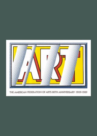 Lithographie Lichtenstein - Roy Lichtenstein: 'Reflections: Art' 1989 Offset-lithograph