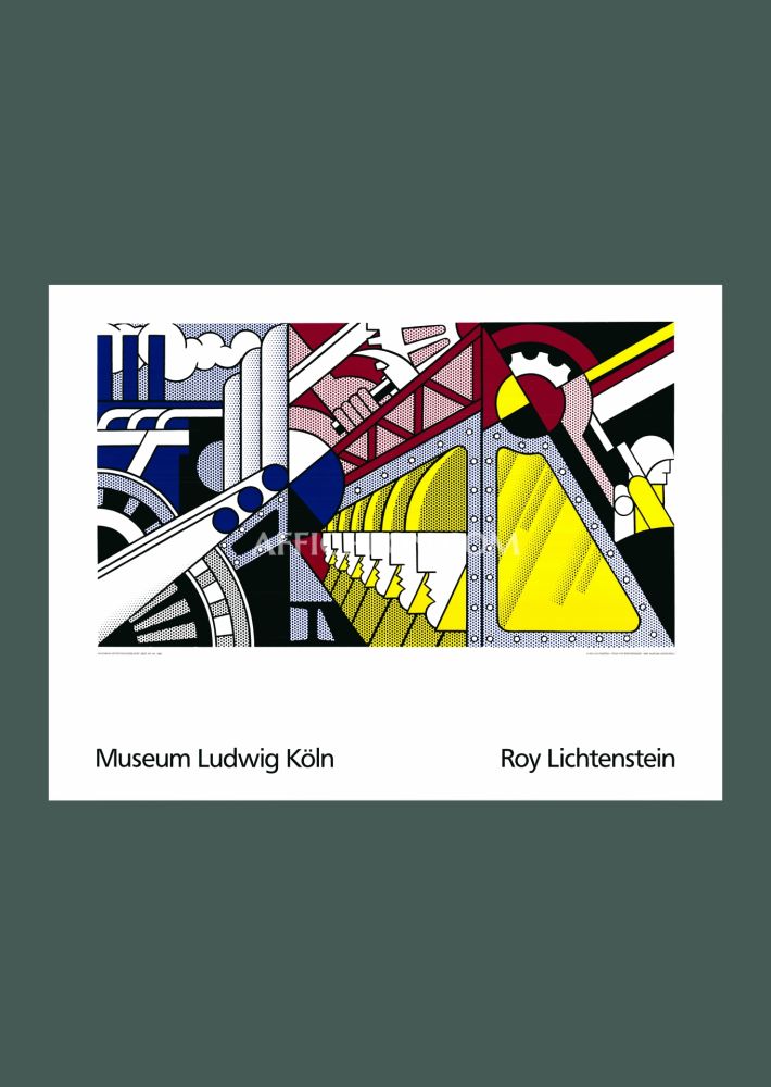 Siebdruck Lichtenstein - Roy Lichtenstein: 'Study for Preparedness' 1989 Offset-serigraph