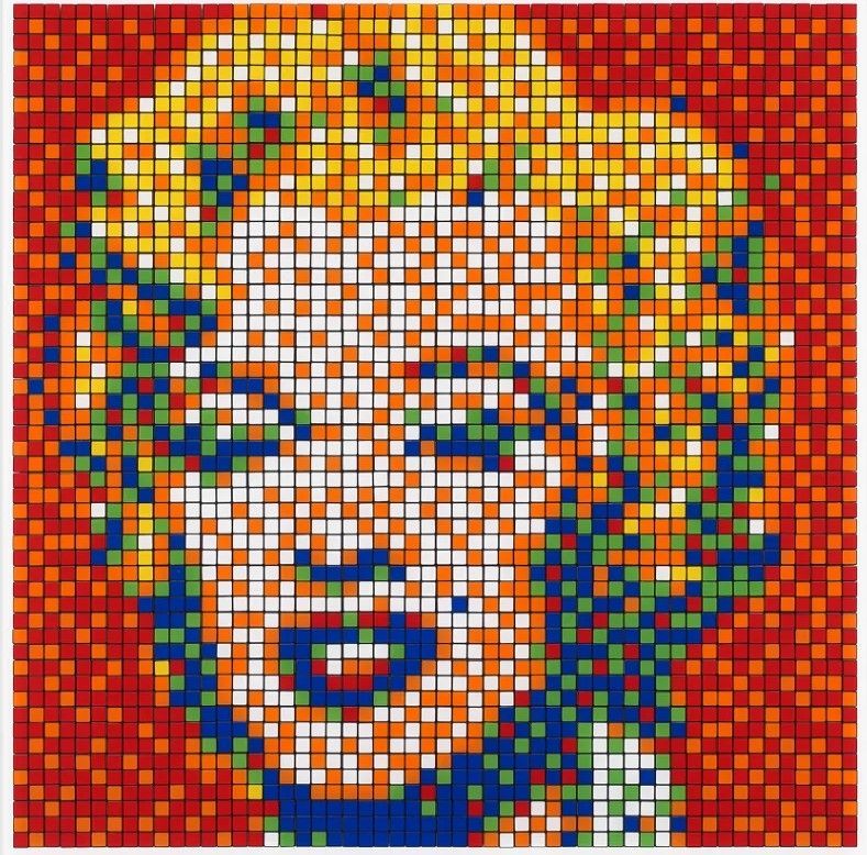 Digitale Druckgrafik Invader - Rubik Shot Red Marilyn
