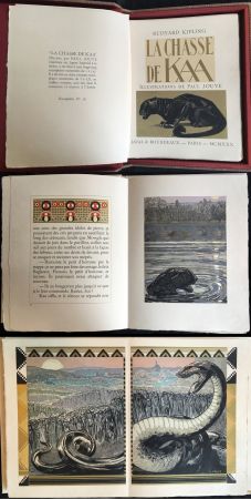 Illustriertes Buch Jouve - Rudyard Kipling : LA CHASSE DE KAA. Illustrations de Paul Jouve (1930)