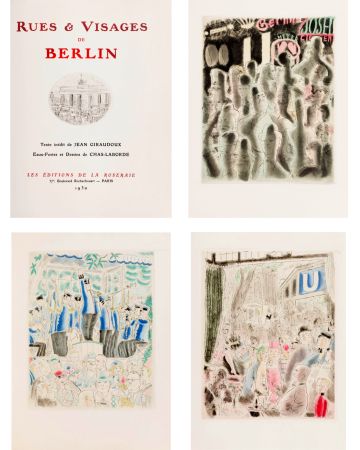 Illustriertes Buch Laborde - RUES ET VISAGES DE BERLIN. Ex avec suite (36 gravures) (1930)