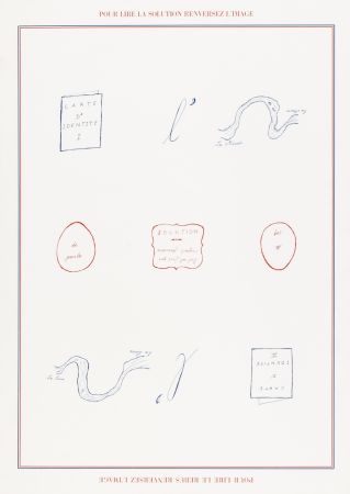 Siebdruck Broodthaers - Rébus