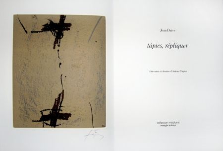 Illustriertes Buch Tàpies - Répliquer