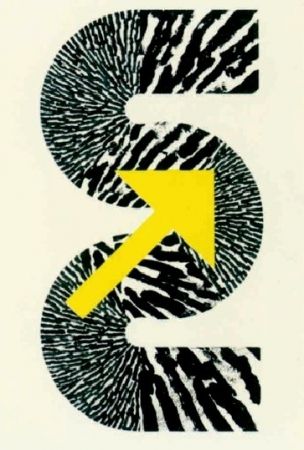 Lithographie Sugai - S (Flèche jaune)