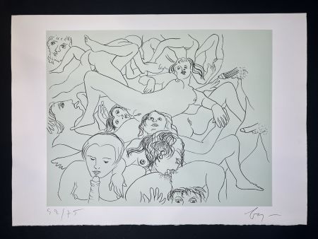 Stich Baj - SADE IN ITALY – complete folder with 8 erotic etchings