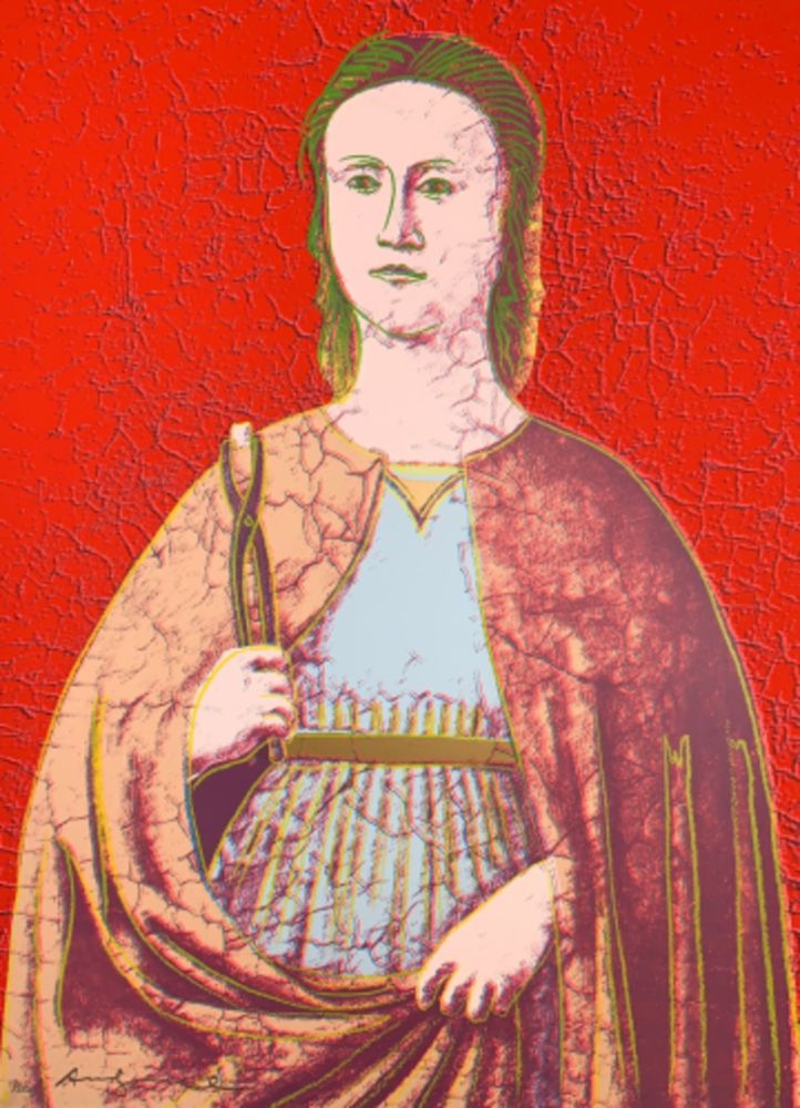 Siebdruck Warhol - Saint Apollonia (F. & S. II.330)