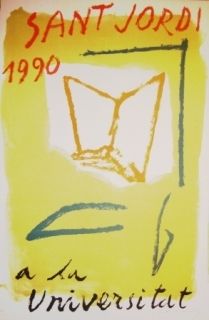 Lithographie Ràfols Casamada - Saint Jordi 1990 