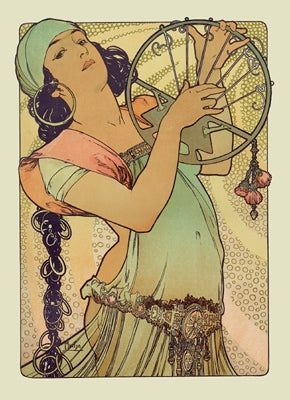 Lithographie Mucha - Salome
