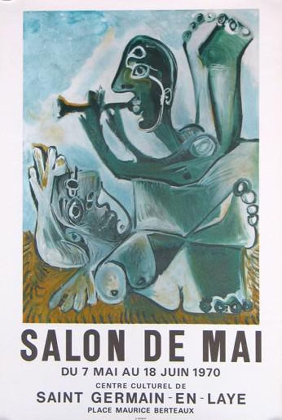 Lithographie Picasso - '' Salon de Mai ''