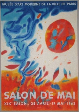 Lithographie Singier - Salon De Mai