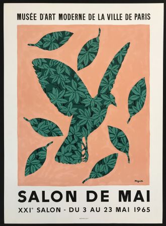 Lithographie Magritte - Salon de Mai (Musee d'Art Moderne de la Ville de Paris)