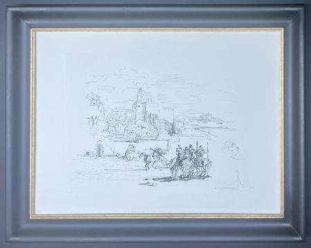 Kaltnadelradierung Dali - Salvador Dalì (1904-1989) - Rome and Cadaqués - Heliogravure and drypoint etching on Arches paper - 1972