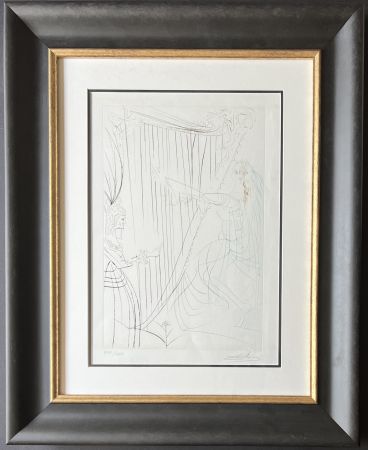 Stich Dali - Salvador Dalí (1904–1989) - La reine et Iseult (Tristram and Iseult) - drypoint etchings - 1970