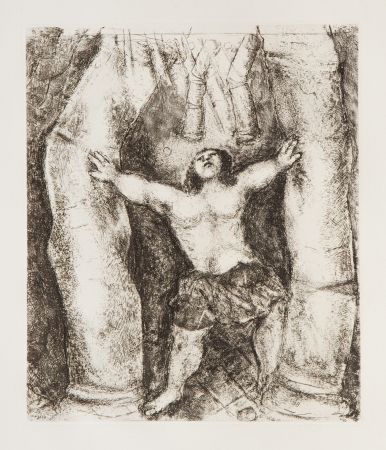 Stich Chagall - Samson Overturns the Columns
