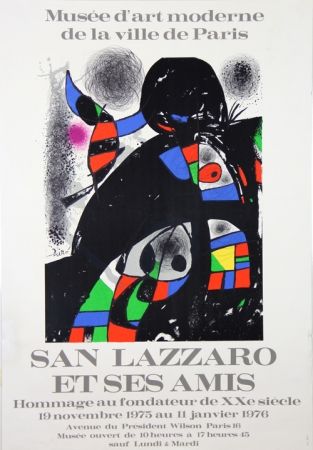 Lithographie Miró - Sans Lazzaro et ses Amis