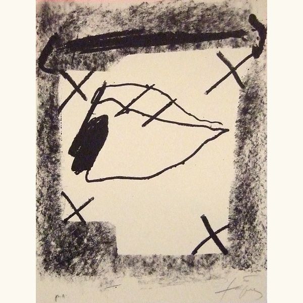 Lithographie Tàpies - Sans titre 