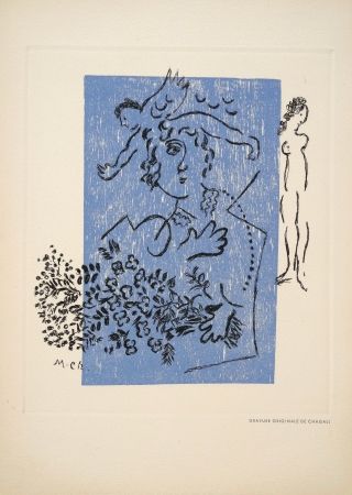 Kaltnadelradierung Chagall - Sans titre
