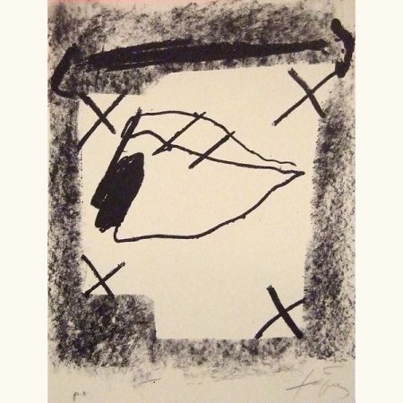 Lithographie Tàpies - Sans titre 