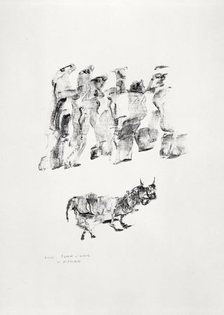 Lithographie Michaux - Sans titre