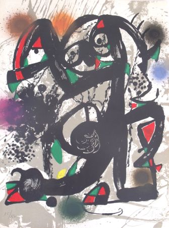 Lithographie Miró - Sans Titre