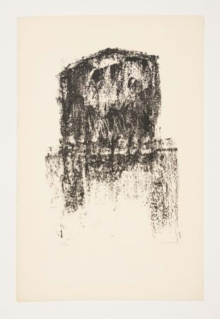 Lithographie Michaux - SANS TITRE, 1974.