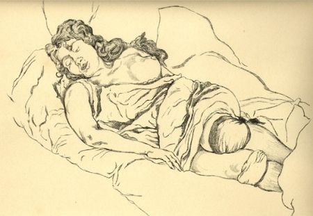 Illustriertes Buch Vrieslander - Schlafende Frauen / Sleeping Women