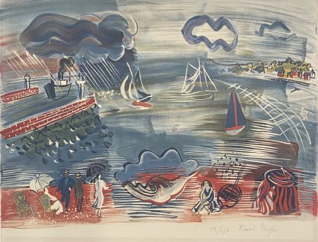 Lithographie Dufy - Seaside