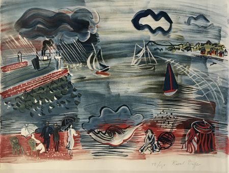 Lithographie Dufy - Seaside