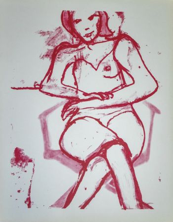 Lithographie Diebenkorn - Seated woman