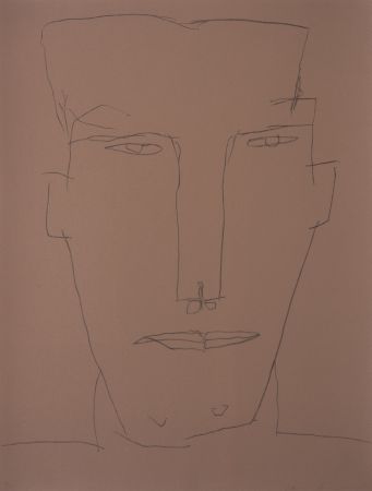 Lithographie Brown - Self Portrait 17