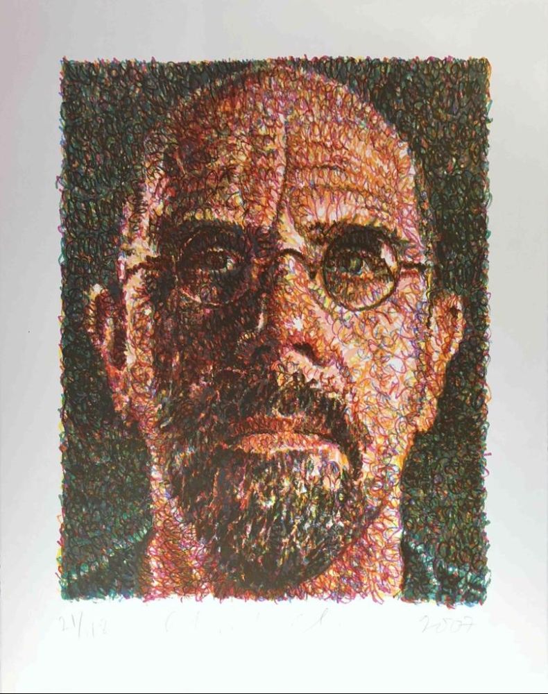 Siebdruck Close - Self Portrait (Lincoln Center)