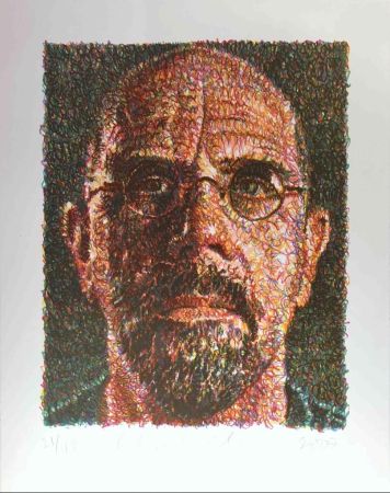 Siebdruck Close - Self Portrait (Lincoln Center)