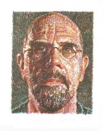 Siebdruck Close - Self Portrait (Lincoln Center)