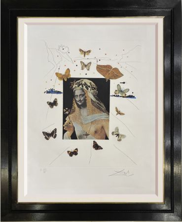 Stich Dali - Selfportrait Surrealist with butterflies