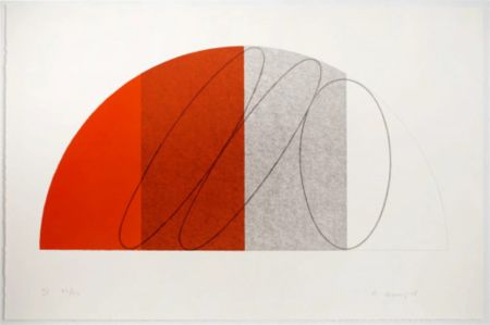 Lithographie Mangold - Semi Circle IV
