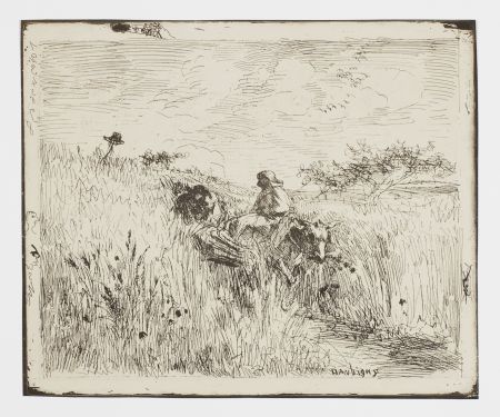 Keine Technische Daubigny - Sentier dans les Blés (The Path in the Wheatfield)