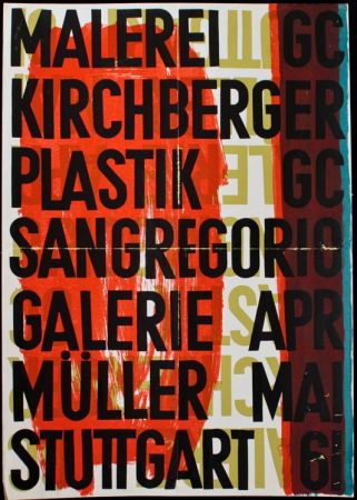 Plakat Malerei Et Kirchberger Plastik - SENZA TITOLO