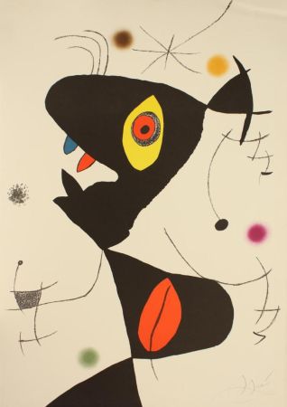 Lithographie Miró - SENZA TITOLO
