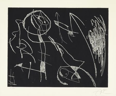 Radierung Miró - Serie Mallorca - Negro y Blanco I