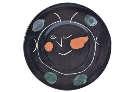Keramik Picasso - Service Visage Noir (A.R. 46 Plate K) 