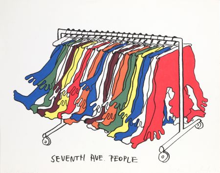 Siebdruck Kogelnik - Seventh Avenue People