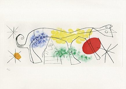 Radierung Und Aquatinta Miró - Sheet 1 from 