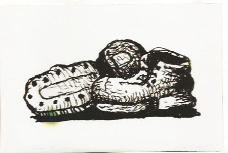 Lithographie Guston - Shoes