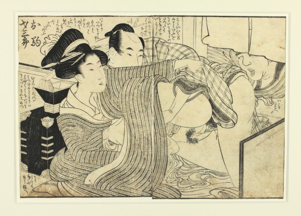 Holzschnitt Utamaro - Shunga