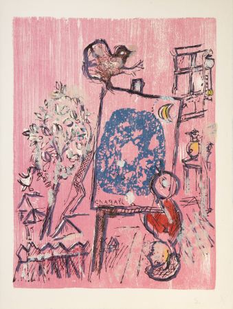 Holzschnitt Chagall - Si Mon Soleil (Plate 6 From Poems)